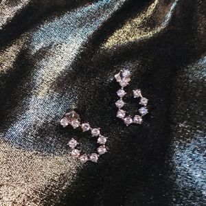 NWOT Cz Italian made earrings 925 silver